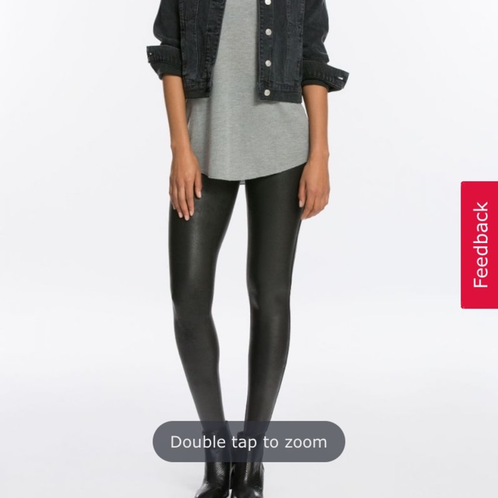 ✨SPANX PETITE FAUX LEATHER LEGGING